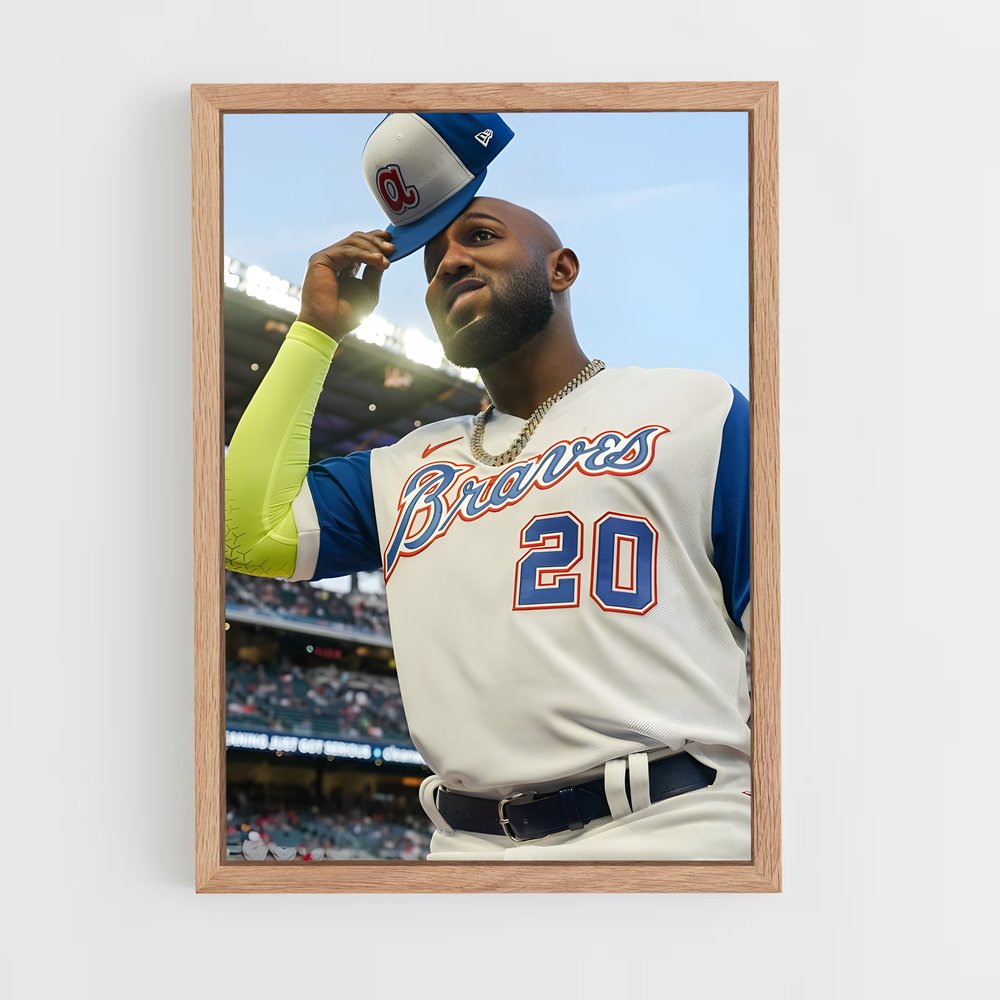 Poster Marcell en Action – affiche Baseball (vue 4)
